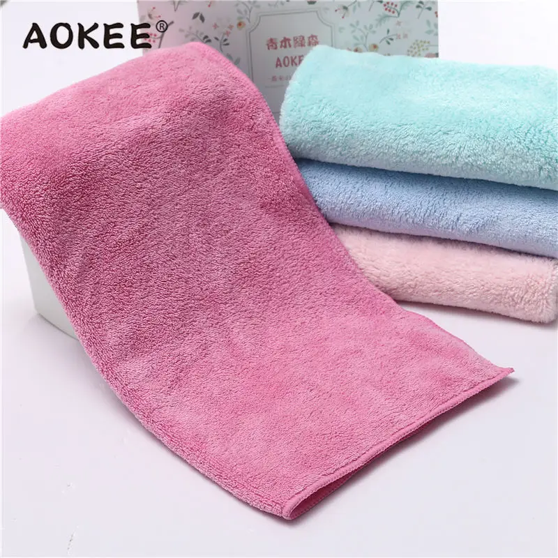 40x40 см Baby Face Полотенца s AOKEE бренд банные Полотенца для взрослых мягкой микрофибры думаю Полотенца Ванная комната лицо полотенца высокое качество toalhas - Цвет: Hot pink
