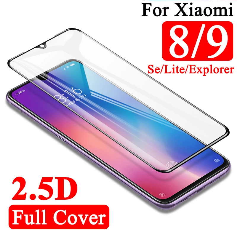 Закаленное стекло для xiaomi mi 8 защита экрана на ksiomi 9 se защитный lite 8lite explorer легкий