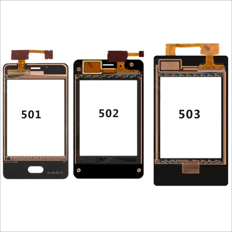 Панель 501 корпус Стекло сенсорный экран для Nokia Lumia 502 503 дигитайзер|Сенсорные