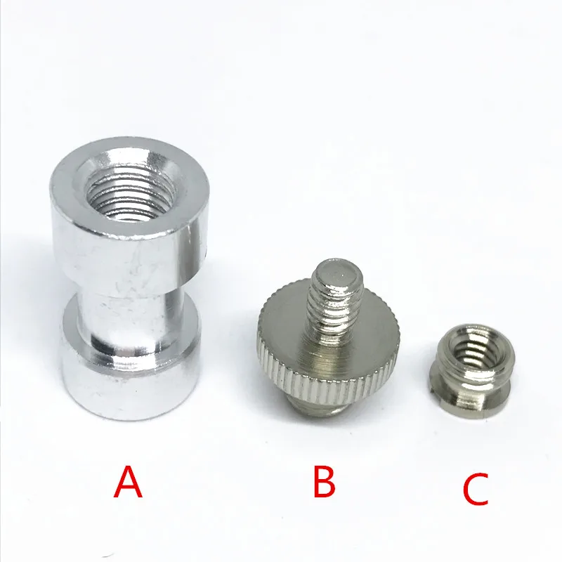 5set Metal 14 to 38 Thread Screw Mount Adapter for Camera Flash Tripod Light Stand New Photo Studio Accessories  (1)