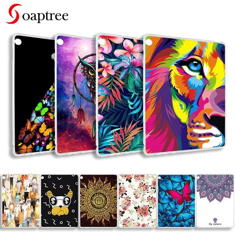 

Silicon Tablet Cases For Huawei MediaPad M3 Lite 10 BAH-W09 BAH-AL00 10.1 inch Soft TPU DIY Unique e-Books Case