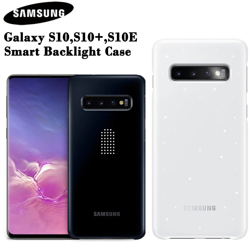 Helt tør have os selv SAMSUNG Original LED Cover for Samsung Galaxy S10 S10Plus S10 Plus S10E S10  X S10E SM G9700 SM G9730 G9750 Led Lighting Effect|Phone Case & Covers| -  AliExpress