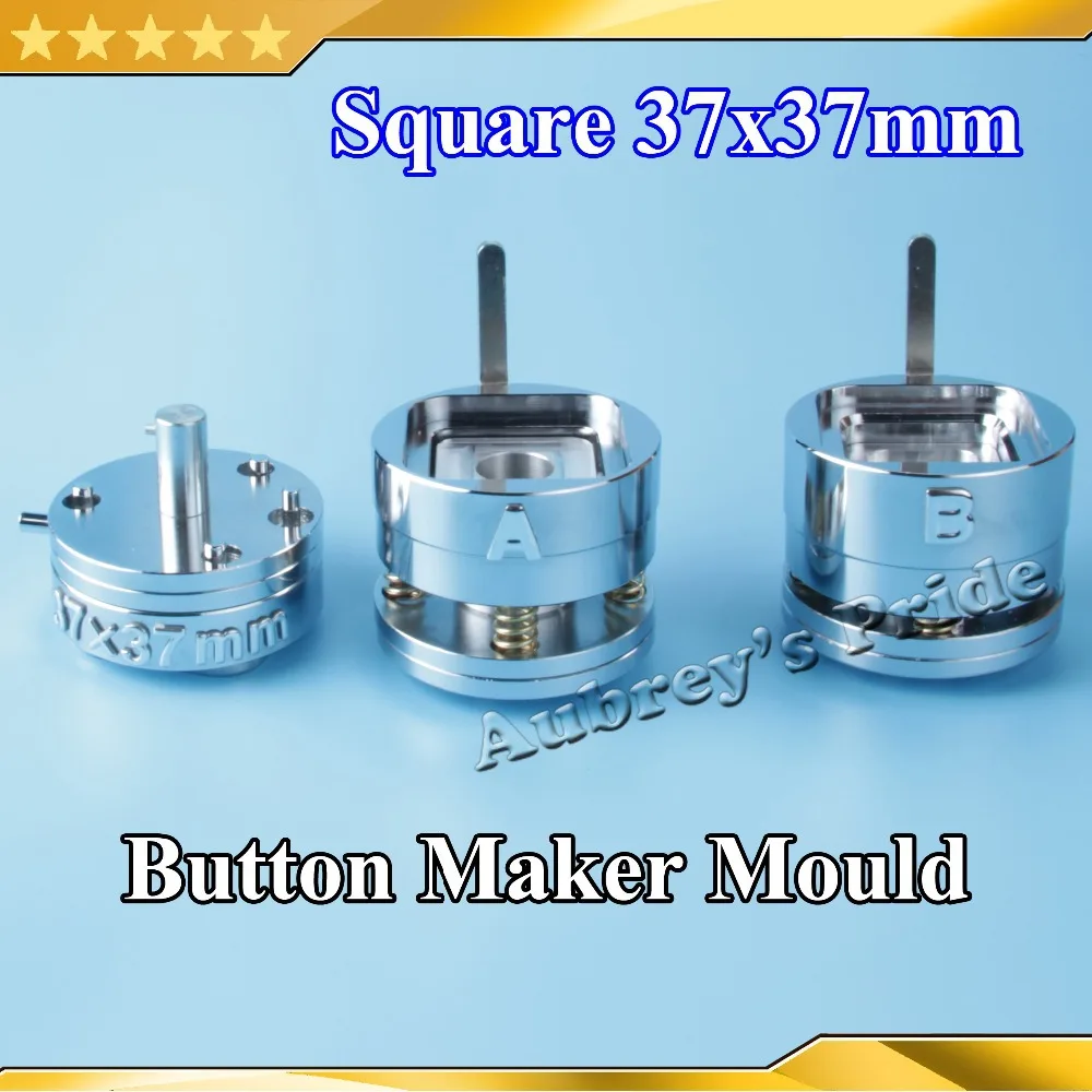 Square 37x37mm Interchangeable Die Mould for New Pro Badge Machine Button Maker both Fit N3&N4 Button Machine