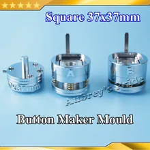 כיכר 37x37 מ"מ עובש Die להחלפה להכנת לחץ מכונת תג שניהם בכושר Pro החדש N3 N4 מכונה כפתור(China)