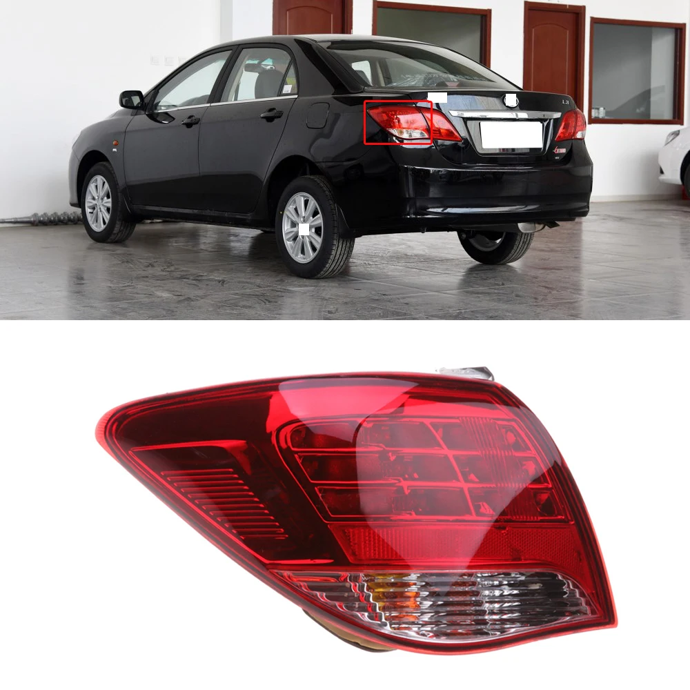 

CAPQX 2PCS For BYD L3 2009-2015 Rear Bumper Tail Light Brake Light Reverse Light Warnning Light Taillamp Rear headlight headlamp