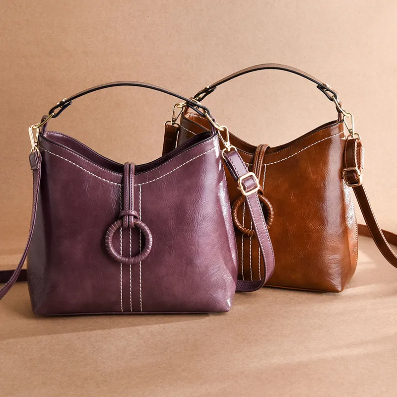 Брендовая винтажная кожаная сумка с верхней ручкой для женщин, роскошные женские сумки, модные женские сумки, дизайнерские женские сумки через плечо