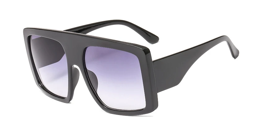 Большие Квадратные Солнцезащитные очки для мужчин и женщин, модные очки UV400, винтажные очки 47254