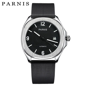 

40mm Parnis Mechanical Diver Watch Men Sapphire Automatic mekanik erkek kol saati reloj automatico hombre relogio masculino