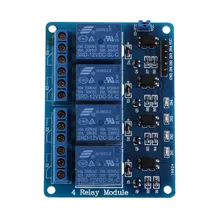 Professional PLC Relays 12V 4-Channel Relay Module With Optocoupler For Arduino DSP AVR PLC ARM Electronic Accessories