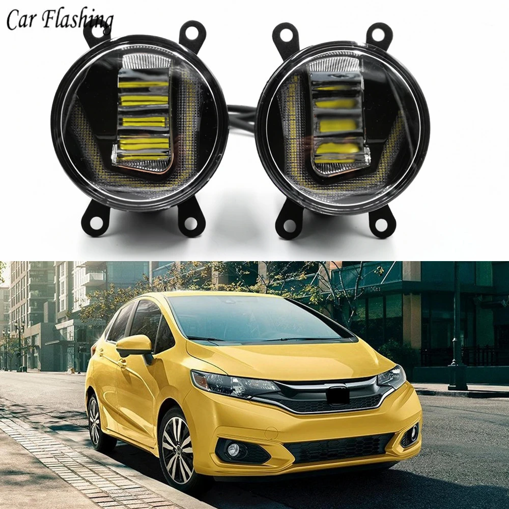 3 в 1 функции светодиодный задний фонарь для Honda Jazz Fit 2014 2015 2016 2017 DRL Дневной