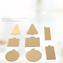 100 шт. мусс база торт Melaleuca прокладка, золотой картон держатель вырезать кусок для кекса, мусса, pad утолщенный