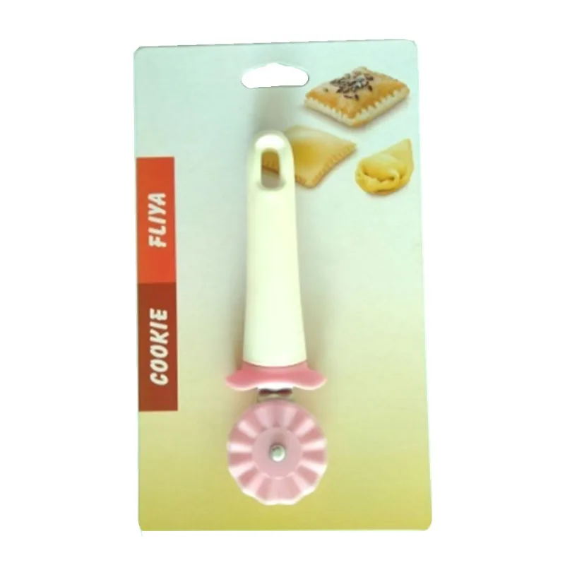 Пластиковый резак для пирога, Кондитерские щипцы, резак для пиццы, инструменты для выпечки, розовый цвет - Цвет: Pastry Crimper