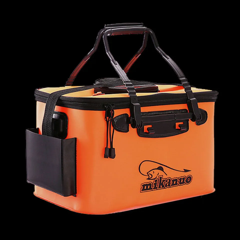  WALK FISH Portable EVA Fishing Bag Collapsible Fishing Bucket Live Fish Box Camping Water Container - 32964540854