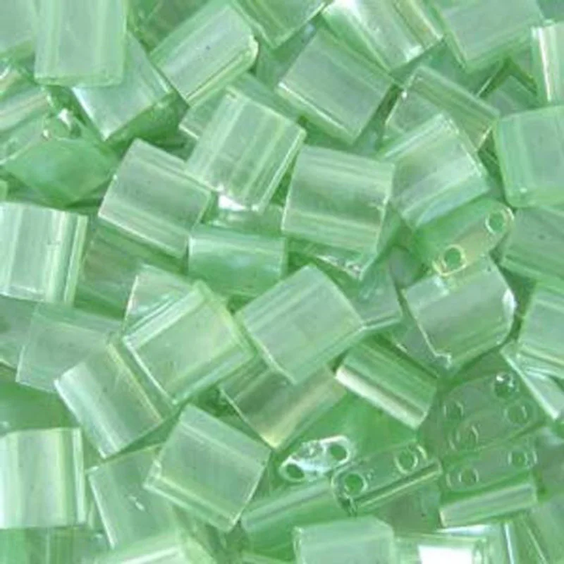 TL-370-1Taidian Sea Foam Green Luster Tila Seedbead For necklace Jewelry making 5.0x5.0x1.9mm TL370