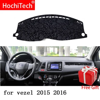 

Rose Pattern Non-slip Dashmat Dash Mat Dashboard Cover Pad Cover Carpet Car Sticker for Honda vezel 2015 2016-2018 Car Styling