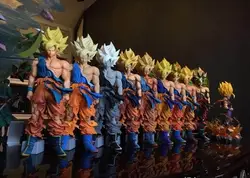 34 см Dragon Ball Z MSP большой сын черный Гоку Супер Saiyan рисунок Драконий Жемчуг Коллекция Модель фигурка NS0