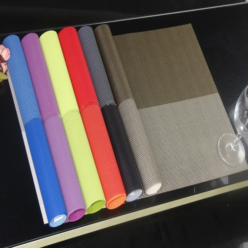 6PCS/Lot Placemat Square Pattern PVC Non slip Placemats for Dining