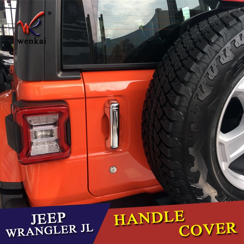 10 шт. хромированные крышки для дверной ручки Jeep Wrangler JL 2018 2019 ABS|Хромирование| |