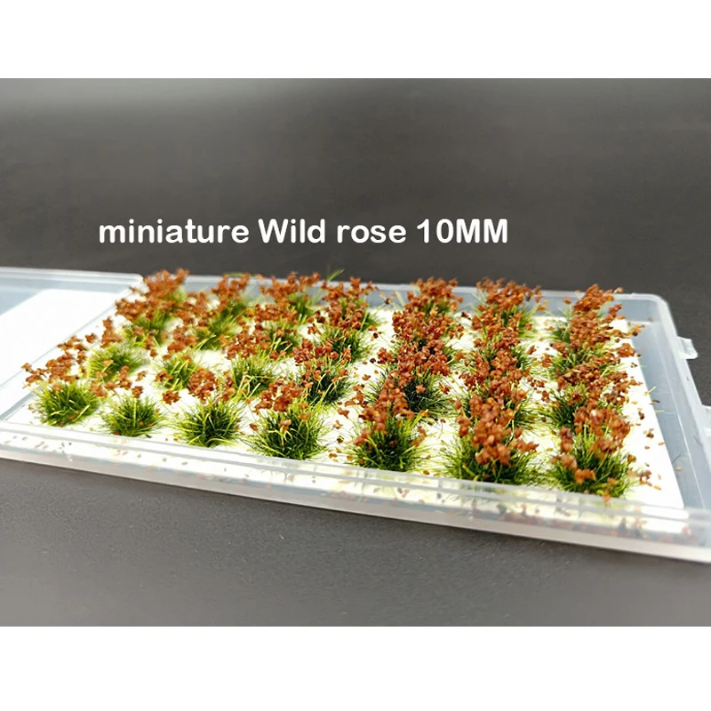 

28pcs/box architecture scale model Grass Tuft Grass Simulation flower cluster wild rose flower scene model sand table making