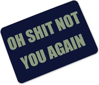 

CAMMITEVER Funny Word Rug Kit Non-slip Mats Floor Carpet Set Mattress for Bathroom Decor