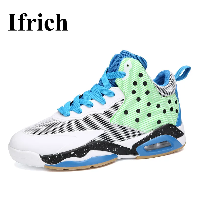 Image Ifrich Athletic Shoes Men Big Size Youth Basketball Shoes Shock Absorbing Brand Man Gym Sneakers Basketball High Top Men Sneaker