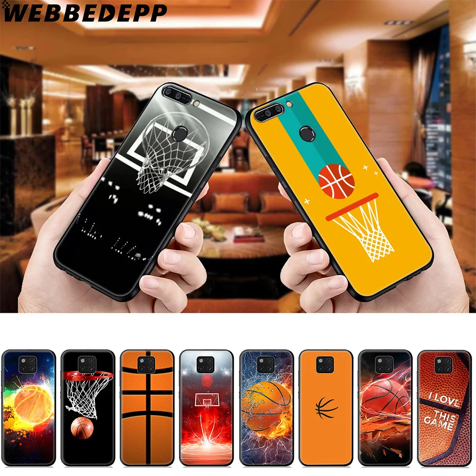 WEBBEDEPP basketball Art Flight Soft Case for Huawei Mate Honor 20 6A 7A 7C 7X 8 9 9X 10 View Lite Pro 30 |