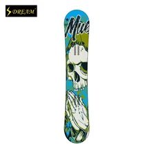 Customizable Painting Poplar Core Wooden Snowboards Skiing Board With Carbon Fiber P-Tex Base Outdoor Sports Equipment