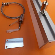 Светодиодный подвесной алюминиевый профиль для светодиодных полосок Прозрачная крышка и молочный диффузный чехол доступны 2 м/шт. 15 шт./партия