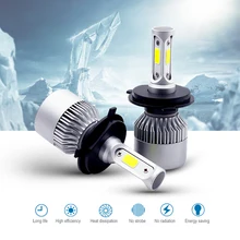 Car H4 LED S2 Headlight Bulb 12V 36W 8000LM 6500K IP65 H1 H3 H7 H11 H13