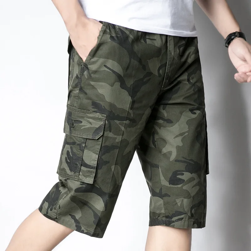 

Summer Mens Shorts Cotton Camouflage Camo Shorts Male Casual Military Many Pockets Army Tactical Short Workout Clothing Men