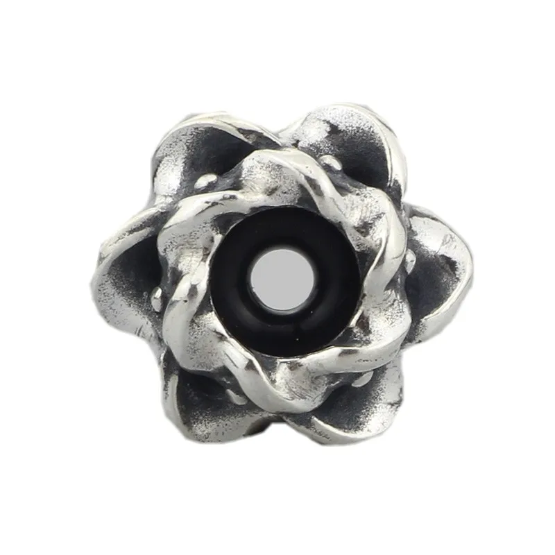 

Genuine 925 Sterling Silver Bow Spacer Stopper Charm Beads Fit European Brand Girls Gift Troll Bracelets Pendant Necklaces