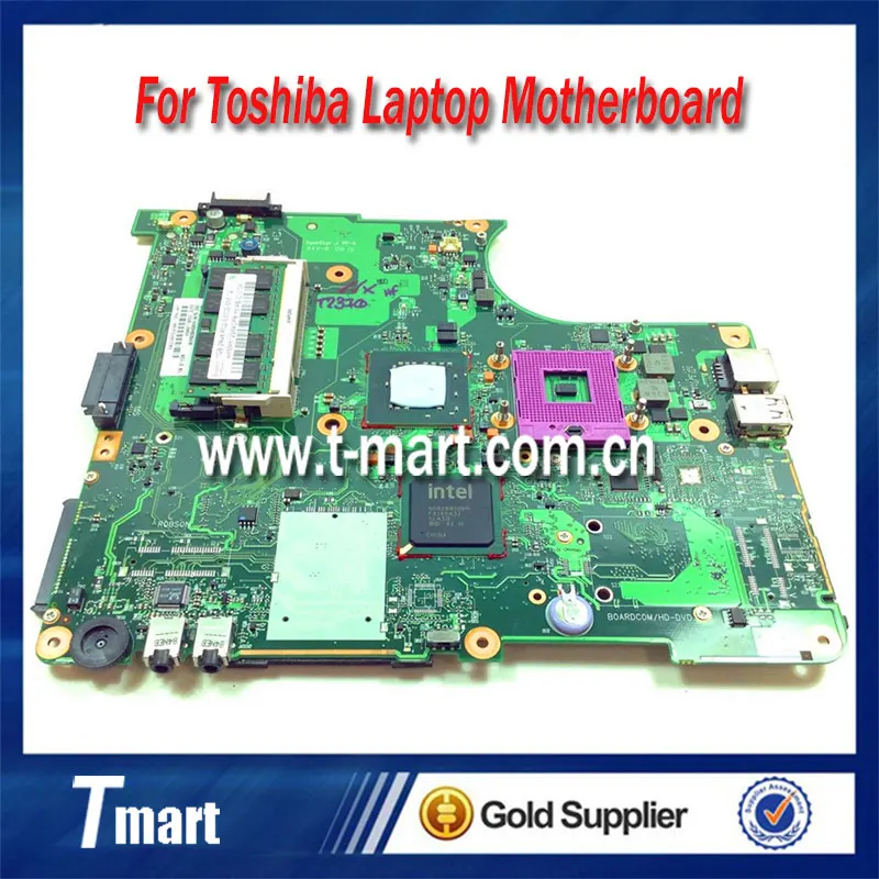 

100% working laptop motherboard for toshiba L300 V000138040 6050A2170201-MB-A03 system mainboard fully tested