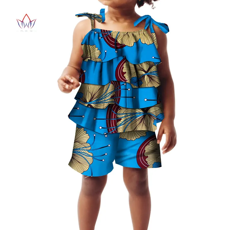 Коллекция 2018 года, одежда в африканском стиле для детей, Дашики, традиционный хлопковый комплект в африканском стиле, футболка с принтом