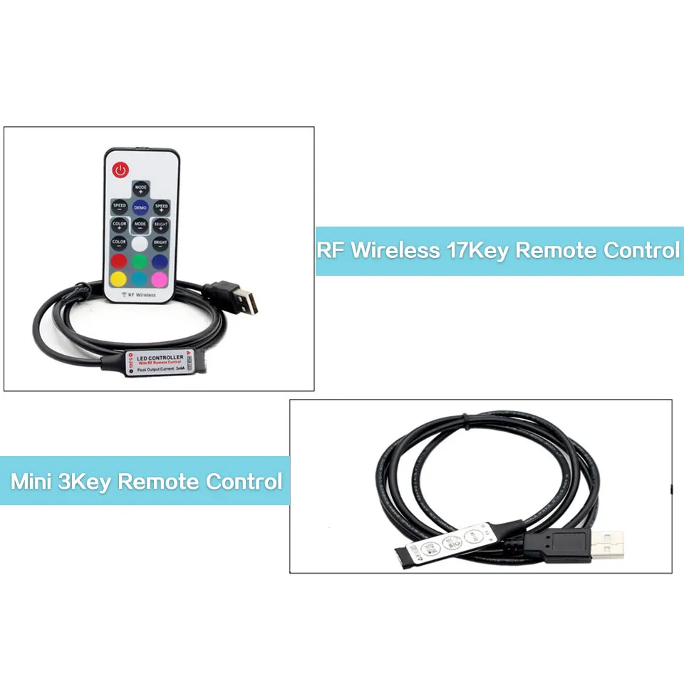 DC5V USB Светодиодная лента 5050 RGB гибкий свет 1 м ТВ фоновое освещение клейкая IP20/IP65
