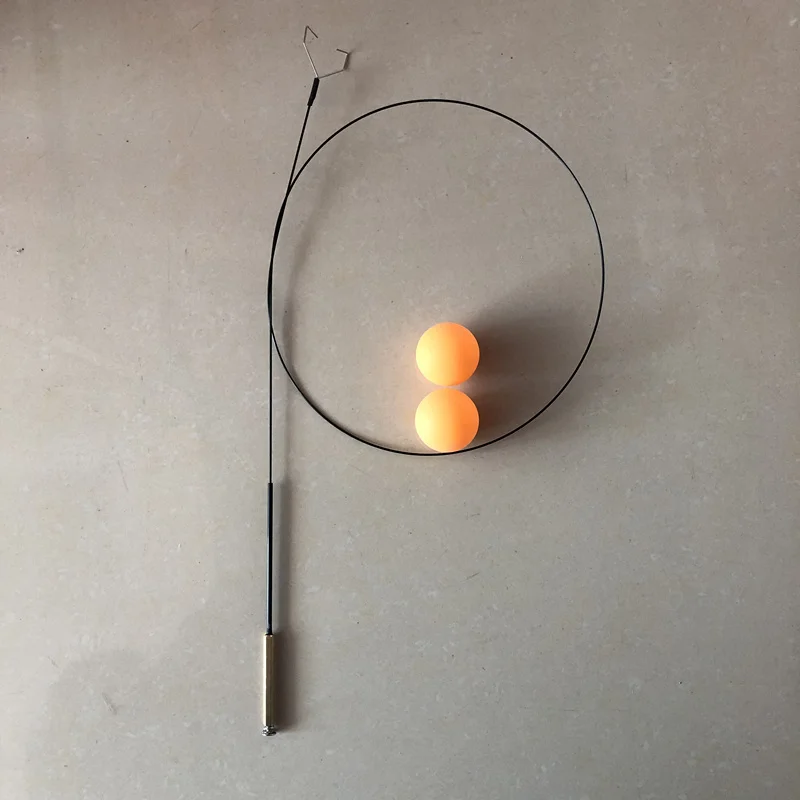 يموريا 1.1 m طول تنس طاولة التدريب solf رمح مع 2 قطعة الأصفر تنس طاولة لكرات تنس طاولة لاعبين جدد