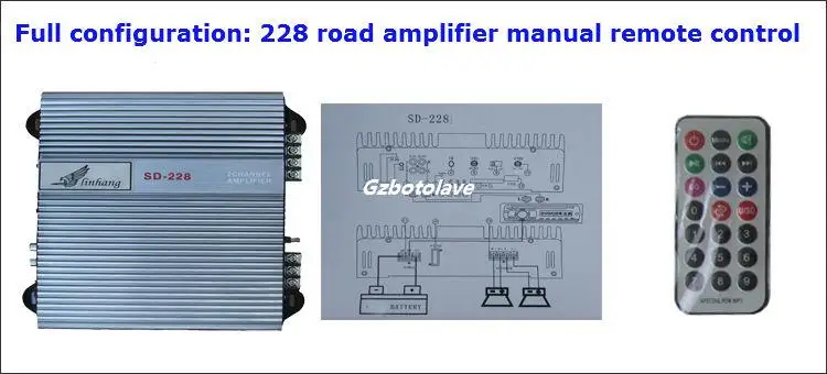 Автомобильный аудио усилитель мощности два автомобиля 2 двойной усилитель мощности с дистанционным управлением 200 Вт* 2