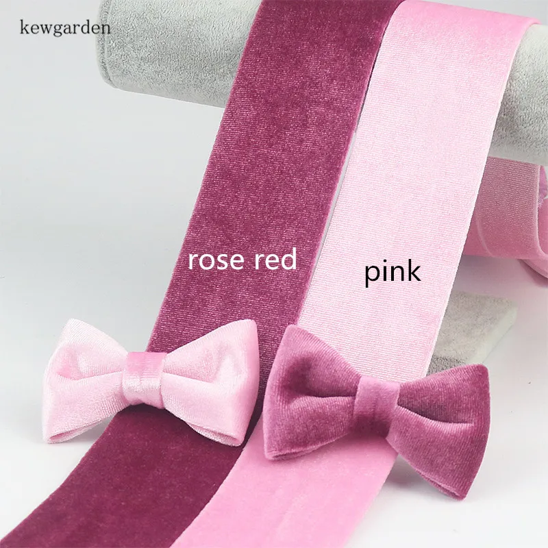 

kewgarden 13mm 1.3cm Flannel Layering Cloth Ribbons DIY Bowknot Bow tie Satin Ribbon Handmade Tape Riband 10m/lot
