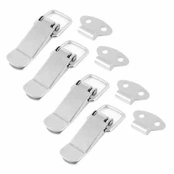 

UXCELL Hot Sale 4 Set 2.2" Long Boxes Case Closure Hasp Toggle Latch Silver Tone for Home Office Shop