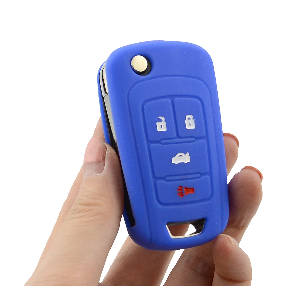 4 button silicone car key case for Opel 2