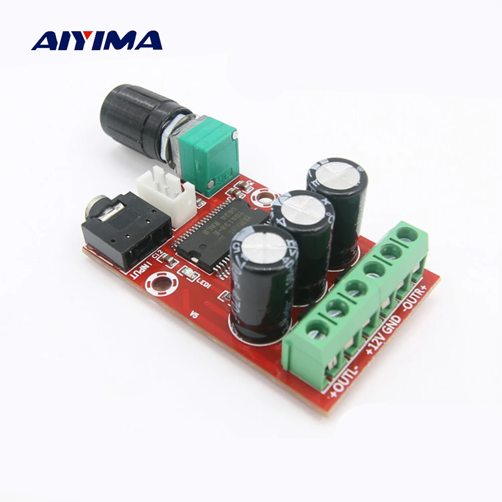Цифровой аудио усилитель AIYIMA плата 12 Вт * 2 стерео двухканальный DIY звуковая