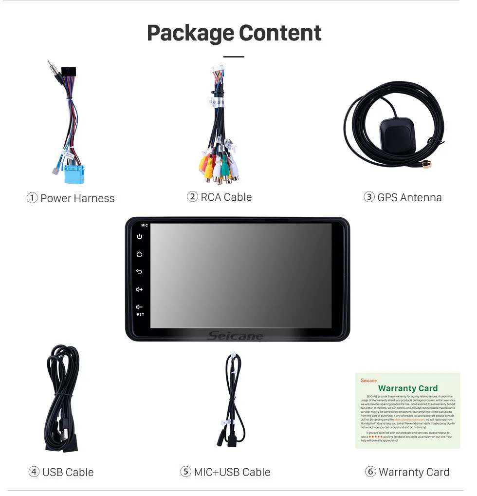 Top Seicane Android 9.0 7 Inch 8-core RAM 4GB Car Stereo Radio Head Unit GPS Navi Player for 2006-2010 2011 2012 Suzuki Jimny 16