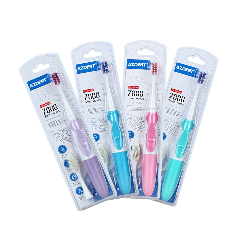 

Sonic Electric Toothbrush Teeth Whitening Tooth Brush Non-Rechargeable Battery Powered Electric Tooth Brush