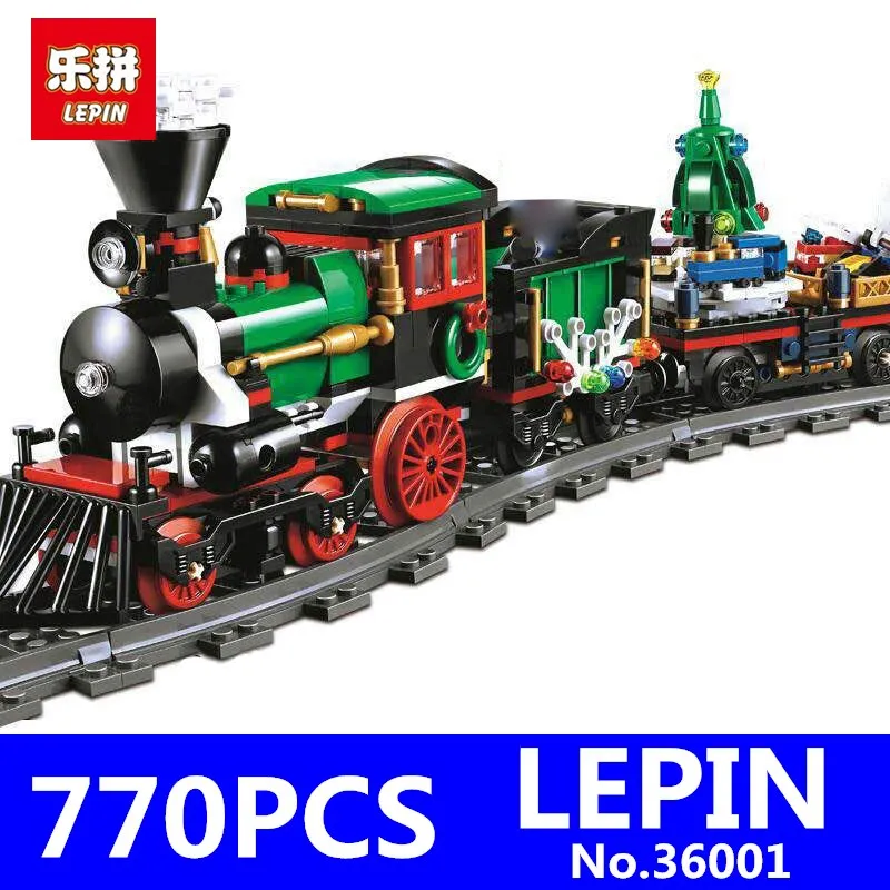 

LEPIN 36001 770Pcs Creative Series Christmas Winter Holiday Train Set Children Building Blocks Bricks Educational Toys 10254