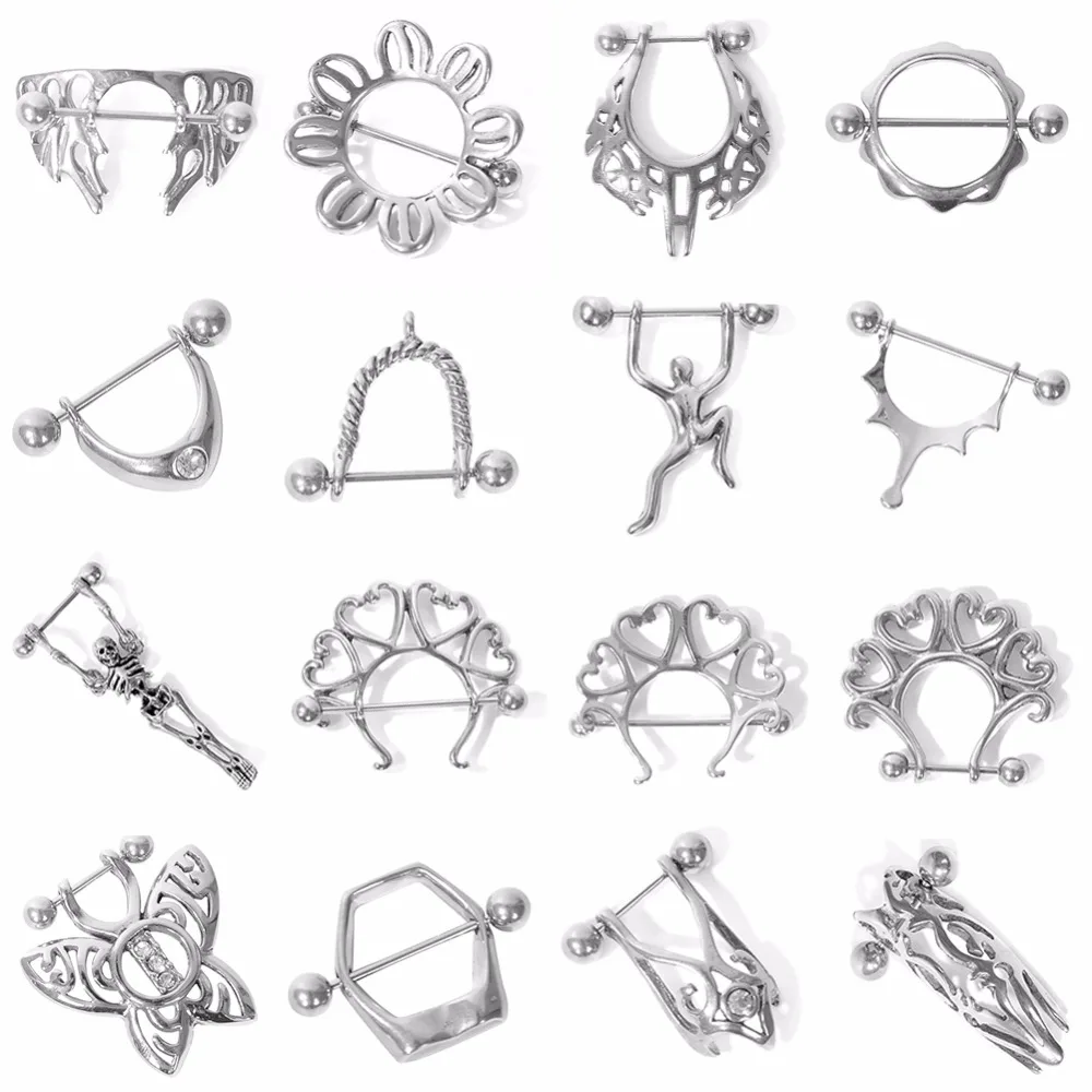 Sexy 316L Medical Steel Nipple Rings Piercing Body Jewelry Belly Chain