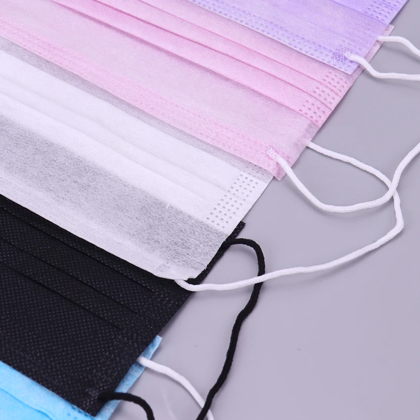 20PCS Non Woven Disposable Face Mask 3 Layers Medical dental Earloop Anti-Dust Face Surgical Masks