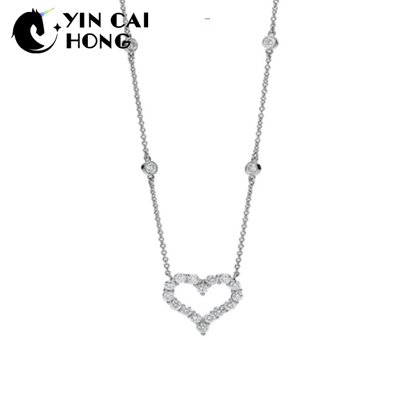 

NEW Charm Gift 925 Sterling Silver Gemstone Heart Shaped TIFF Attractive Elegance Temperament Earrings World Jewelry
