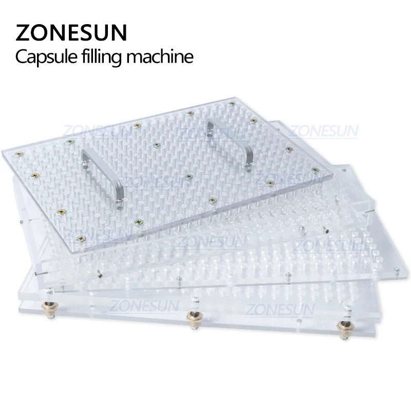 ZONESUN 400 отверстия машина для ручного наполнения капсул #00 #0 #1 #2 фармацевтических