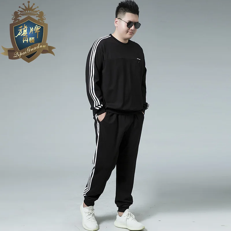 Brand Designed Large Size 8XL-XL Men Tracksuit Autumn Spring Active Suit Set Outwear hooded Hoodies And Long Pants Sweatshirts