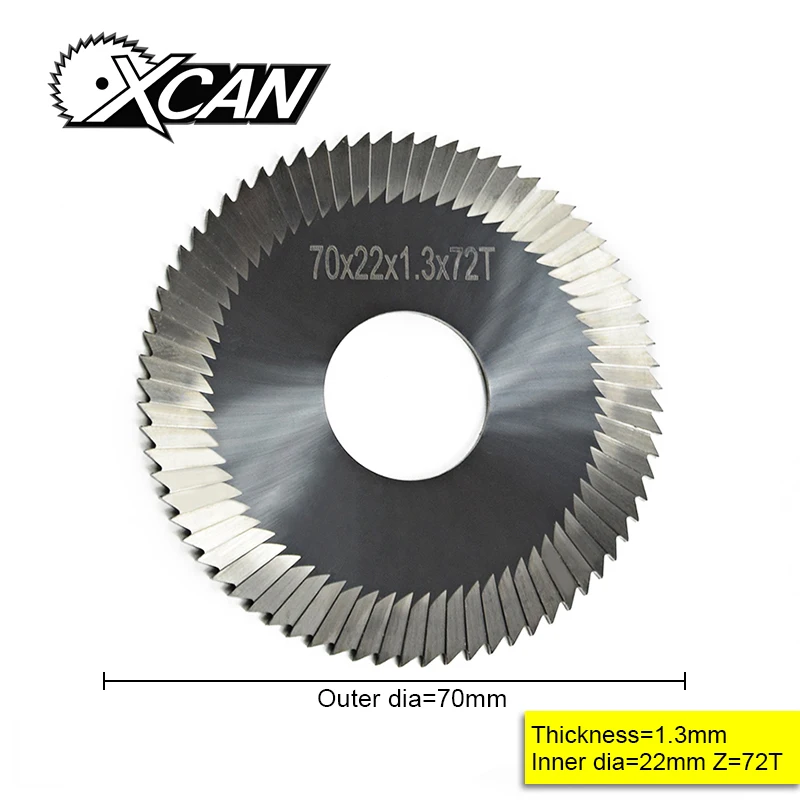 XCAN 70*22*1.3 mm carbide key cutting machine blade for key blade
