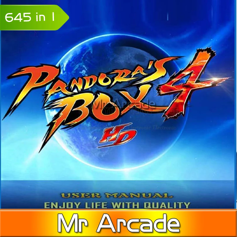

New Arrival Original Pandora Box 4 645 in 1 Jamma Arcade Game cartridge jamma Multi game board support CRT and LCD for MR arcade